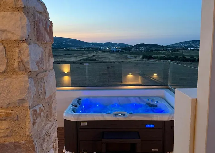 Paros Sea View Eco - Aetherian Ciel Villas, Niso Feriehus Mármara